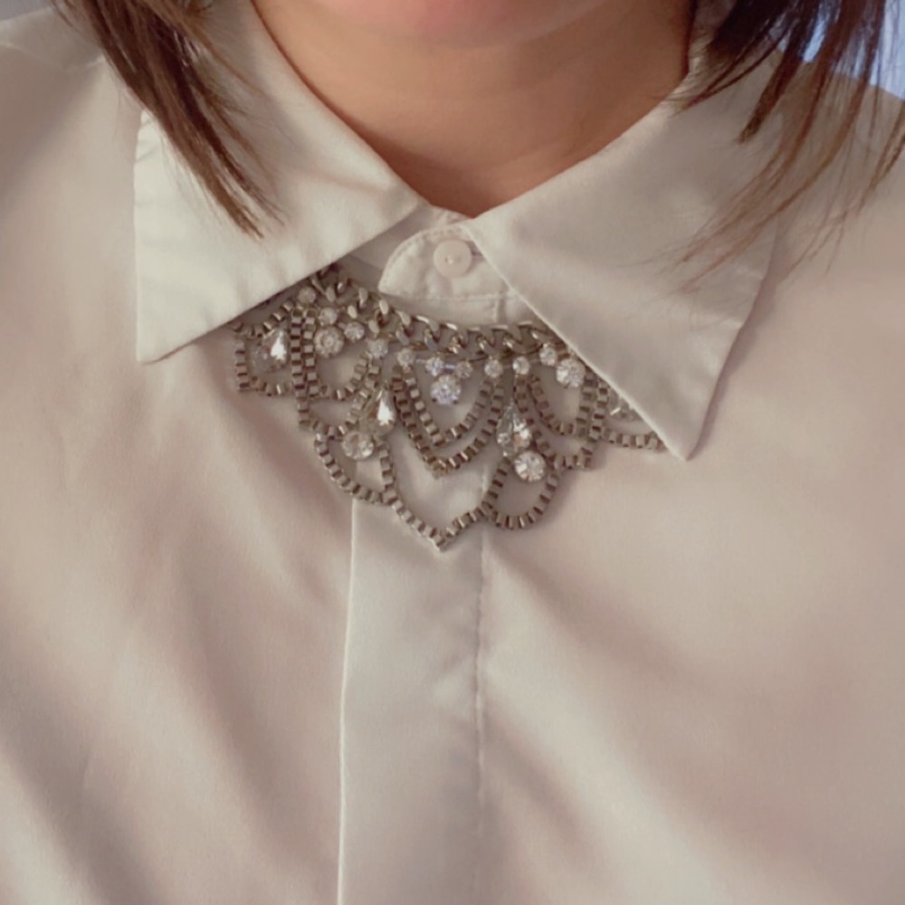 Silver Tone Statement Necklace